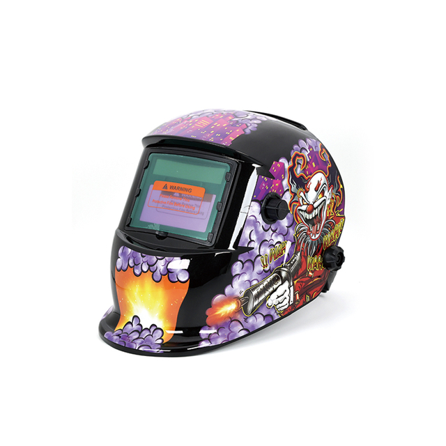 High Quality Safety Professional Black Solar Powered Auto Darkening Anti-Spatter Welding Helmets for Welders
